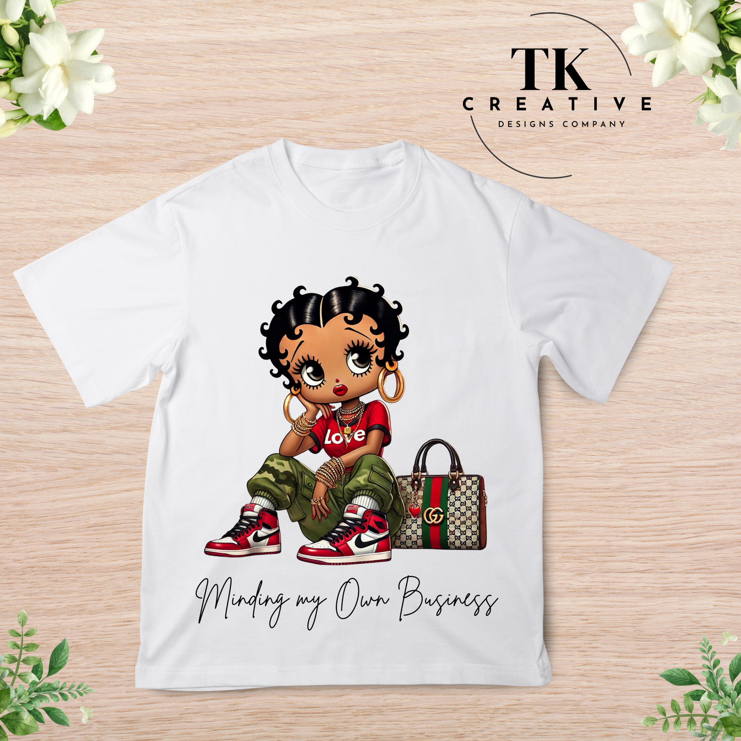 Betty Boop Minding My Own Business T Shirt Betty Boop T-Shirt: Classic Charm with a Modern Twist